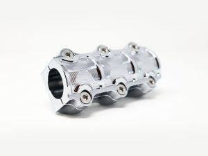 1.5in. Straight One Piece Big Block Riser Kit - Chrome. Fits 1.25in. Handlebar.