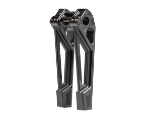 10in. Straight Fastback Risers - Black.
