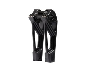 8in. Straight Fastback Risers - Black.