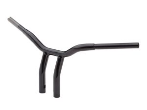 10in. x 1-1/4in. Pullback One Piece Kage Fighter Handlebar - Gloss Black.