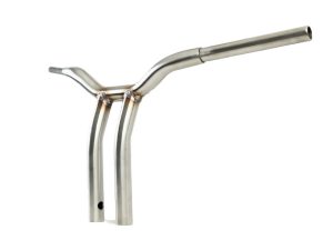12in. x 1-1/4in. Pullback One Piece Kage Fighter Handlebar - Stainless.