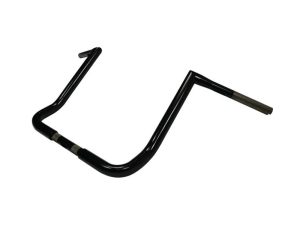 16in. x 1-1/4in. Twin Peaks Handlebar - Gloss Black. Fits Ultra Models 1996up and Street Glide 1996-2023