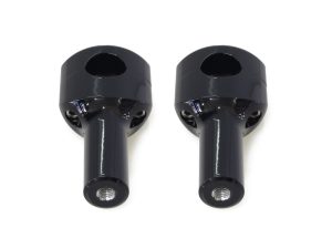 4in. Straight Two Piece Riser Kit - Gloss Black. Fits 1.25in. Handlebar.