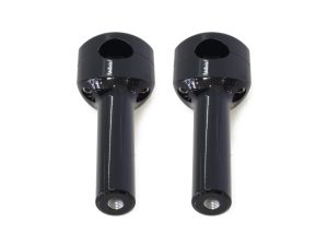 6in. Straight Two Piece Riser Kit - Gloss Black. Fits 1.25in. Handlebar.