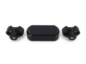 1-1/2in. Straight One Piece Riser Kit - Gloss Black. Fits 1.25in. Handlebar.