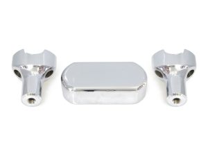 3in. Straight One Piece Riser Kit - Chrome. Fits 1.25in. Handlebar.