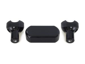 3in. Straight One Piece Riser Kit - Gloss Black. Fits 1.25in. Handlebar.
