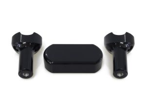 4in. Straight One Piece Riser Kit - Gloss Black. Fits 1.25in. Handlebar.