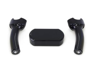5.5in. Pullback One Piece Riser Kit - Gloss Black. Fits 1.25in. Handlebar.