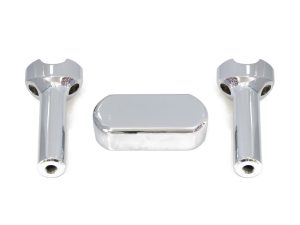 6in. Straight One Piece Riser Kit - Chrome. Fits 1.25in. Handlebar.