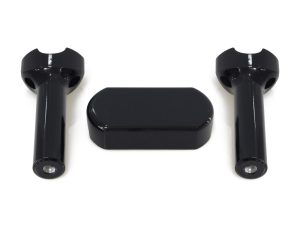 6in. Straight One Piece Riser Kit - Gloss Black. Fits 1.25in. Handlebar.
