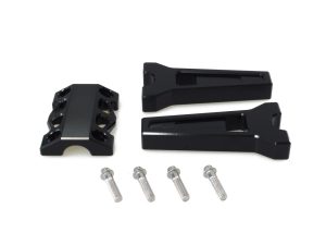 6in. Straight Performance Risers for 1-1/4in. Bars - Black.