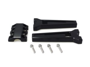 8in. Straight Performance Risers for 1-1/4in. Bars - Black.