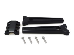 10in. Straight Performance Risers for 1-1/4in. Bars - Black.