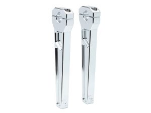 8in. Straight Two Piece Riser Kit - Chrome. Fits 1-1/8in. Handlebar.