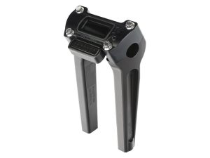 8in. Straight Thrashin Risers - Black. Fits Softail Street Bob, Breakout, Low Rider ST and Standard 2018up