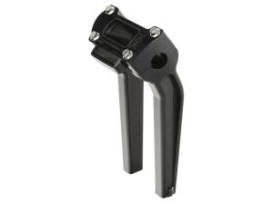 9.5in. Pull Back Thrashin Risers - Black. Fits Softail Street Bob, Breakout, Low Rider ST and Standard 2018up (FXBR must change bars)