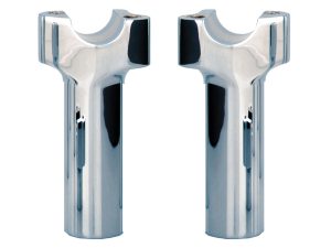 4-1/2in. Tall Risers with 1-1/4in. Thick Base - Chrome. Fits 1in. Handlebar.