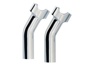 5-1/2in. Pullback Risers with 1-1/4in. Thick Base - Chrome. Fits 1in. Handlebar.