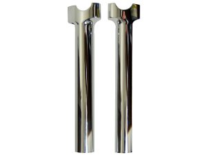 9-1/2in. Tall Risers with 1-1/4in. Thick Base - Chrome. Fits 1in. Handlebar.