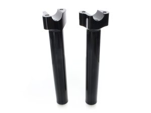 9-1/2in. Tall Risers with 1-1/4in. Thick Base - Gloss Black. Fits 1in. Handlebar.