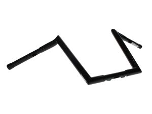 12in. x 1-1/4in. Chubby Hooked Ape Hanger Handlebars - Gloss Black.