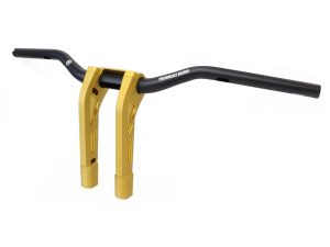 1-1/4in. Phatbar Handlebar and 9in. Riser Set - Gold Ops.