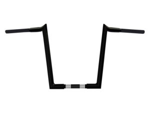 14in. x 1-1/4in. Chubby Hooked Ape Hanger Handlebar - Gloss Black.