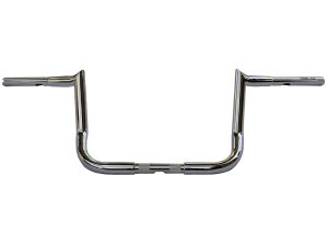 10in. x 1-1/4in. Chubby Bagger Hooked Ape Hanger Handlebar - Chrome. Fits Ultra and Street Glide Models 1996up
