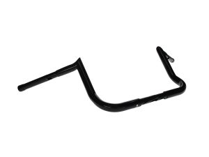 10in. x 1-1/4in. Chubby Bagger Hooked Ape Hanger Handlebar - Gloss Black. Fits Ultra and Street Glide Models 1996up