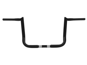 12in. x 1-1/4in. Chubby Bagger Hooked Ape Hanger Handlebar - Gloss Black. Fits Ultra and Street Glide Models 1996up