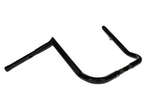 16in. x 1-1/4in. Chubby Bagger Hooked Ape Hanger Handlebar - Gloss Black. Fits Ultra and Street Glide Models 1996up