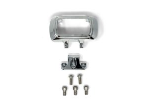 Accent Pro Riser Gauge Housing - Chrome. Fits Street Bob 2018-24, Lowrider ST 2022-24, 2018-24 Breakout and Softail Standard 2020-2022.